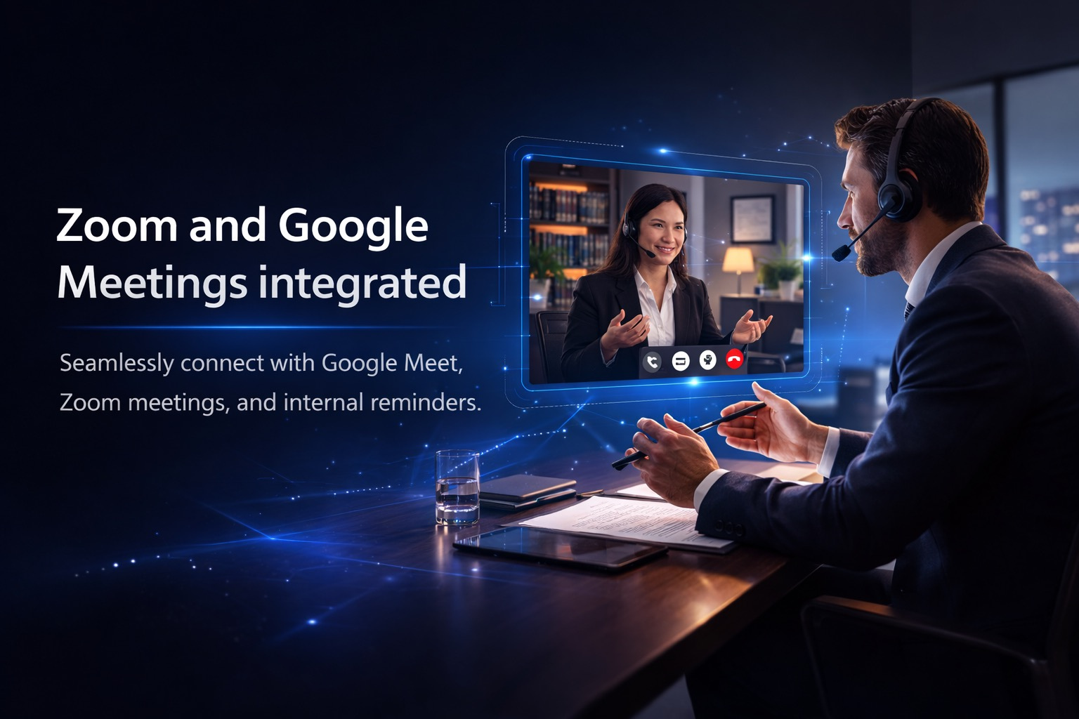 Zoom and Google Meetings integrated with reminders